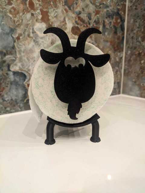 Goat Toilet Roll Holder - image 1