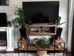 Tv Stand/Shelving Unit - Sleek , Vintage Style Using Reclaimed Scaffold Boards The Phillips