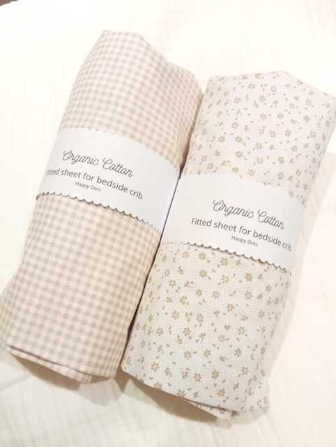 Amana Firstsleep Luxury Bedside Crib Organic Cotton Fitted Sheets - image 1