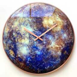 Big Wall Clock, Mercury Planet, Gemini Gift, Glow in The Dark, Unique Oversized Large Unusual Clock - thumbnail 3