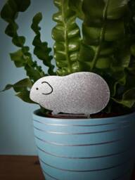 Cute Guinea Pig Stainless Steel Plant Pot Ornament, Memorial Gift, Decoration, Flower Housewarming Gifts - thumbnail 1