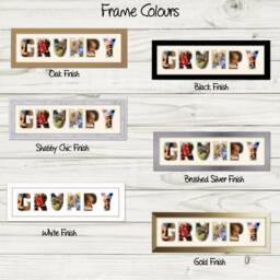 Grumpy Photo Frame Word Name Special Gift Father's Day 1253-Cc By Photos in A Word - thumbnail 3