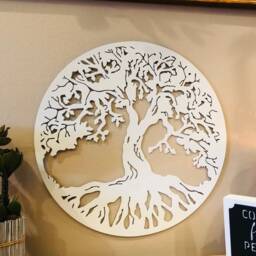 Metal Tree Of Life Wall Art, Rustic Steel Sculpture, Nature Inspired Home Decor - thumbnail 3