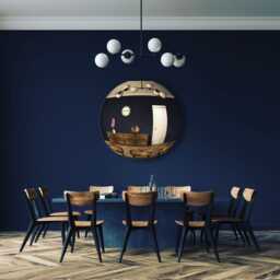 Rose Gold Convex Mirror 80cm - Modern Luxe Wall Decor - thumbnail 4