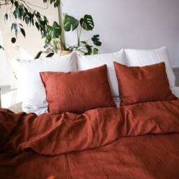 King/Queen Linen Duvet Covers Oeko-Tex Certified European Natural Quilt Custom Sizes With Buttons - thumbnail 2