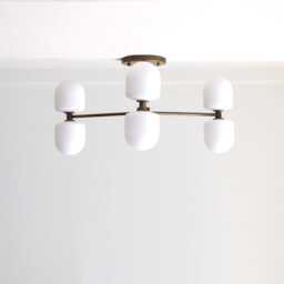 Brass Chandelier, Modern Sputnik Mid-Century Sputnik, Ul Listed, Lm2, No.0128 - thumbnail 3