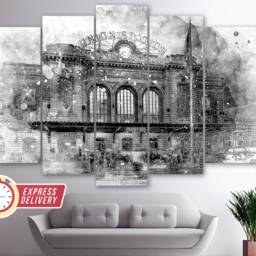 Denver Union Station Canvas Print, Art, Wall Poster, Photo, Decor, Colorado Art - thumbnail 4
