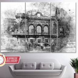 Denver Union Station Canvas Print, Art, Wall Poster, Photo, Decor, Colorado Art - thumbnail 2