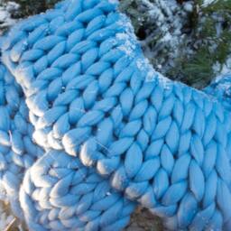 Chunky Knit Blanket . Handmade in The Usa. 100% Merino Wool. Size 34x66 Inches. Available Different Colors Ships 3-5 Business Days - thumbnail 2
