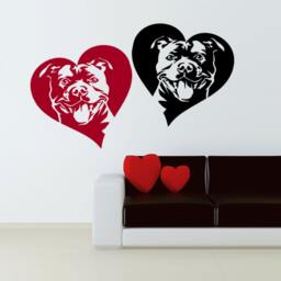 Staffordshire Bull Terrier Vinyl Decal Staffi Dog Wall Sticker - thumbnail 2