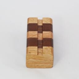 Walnut & Oak Business Card Holder - thumbnail 3
