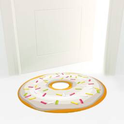 "Dreckspatz?? Doormat ""Donut" - thumbnail 2