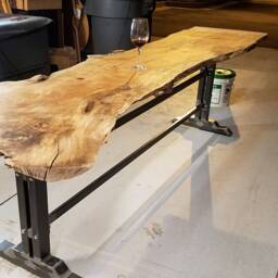 "28"" Metal Table Legs W Extension Bars, Steel Base, Width 24"", Height 26"" - 30" - thumbnail 3