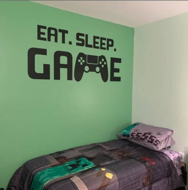 Eat. Sleep. Game - Vinyl Wall Decal -Gaming Decals - image 1