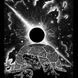 Maturin & The Festival Of Lights Towel Stephen King Inspired Illustration Turtle Enormous Girth Dark Tower God - thumbnail 3