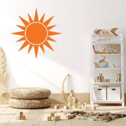 Sun Wall Decal, Sunshine Wall Decal, Nursery Vinyl Sun Decals, Nursery Playroom Decor, Decor - thumbnail 3