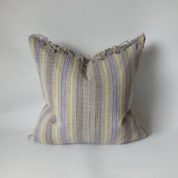 Vintage Hmong Pillow Case Handwoven Ethnic Throw Pillow Cover Frazada Cushion Pastel Colours Decorative Pillows Tribal Woven Textile - thumbnail 3