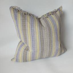 Vintage Hmong Pillow Case Handwoven Ethnic Throw Pillow Cover Frazada Cushion Pastel Colours Decorative Pillows Tribal Woven Textile - thumbnail 2
