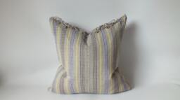Vintage Hmong Pillow Case Handwoven Ethnic Throw Pillow Cover Frazada Cushion Pastel Colours Decorative Pillows Tribal Woven Textile - thumbnail 1