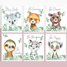 Safari Animal Prints, Nursery Decor, Boys Nursery, Jungle Neutral - thumbnail 3