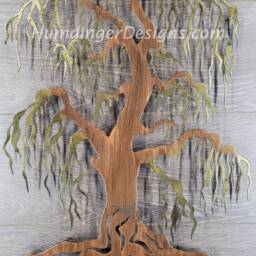 Willow Tree Of Life Metal Wall Art - 9Th Anniversary Gift - thumbnail 4