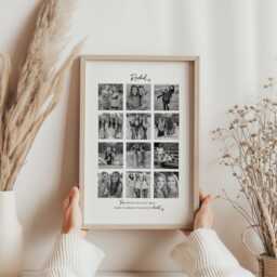 Friend Collage Photo Frame, Personalised Best Picture Print, Gift For Friend, Birthday Gift, Custom With - thumbnail 3
