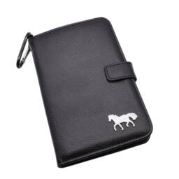 White Horse Design - Personalised Leatherette Golf Organiser Complete With Divot Repairer, Marker, Tees, Scorecard & Pencils - thumbnail 2
