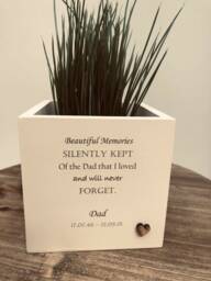 Memorial Dad Loss Flower/Plant Pot Personalised Bereavement in Memory Of A Loved One ~ Mum Dad Nana Husband Wife Daughter Son Or Any Name