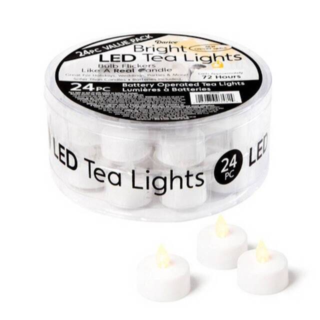 Led Tea Lights Flickering Flameless Candles, Battery Operated Votive Wedding Centerpieces, Mood Lighting, Mason Jar - image 1