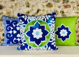 Mediterranean Cushion Cover - Colourful Boho Pillow Housewarming Gift Christmas Gifts - thumbnail 1