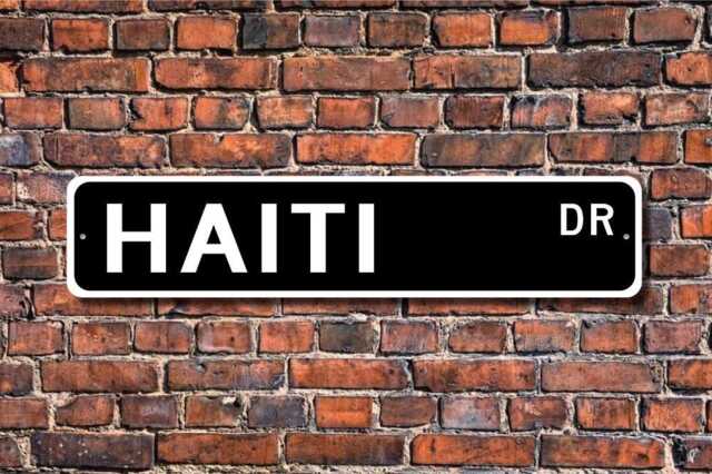 Haiti Sign, Wall Decor, Gift, Souvenir, Souvenir Keepsake, Custom Quality Metal Sign - image 1