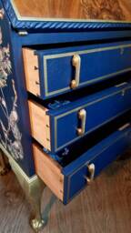 Writing Bureau/Desk in Navy & Gold-Sold Available For Commission - thumbnail 2