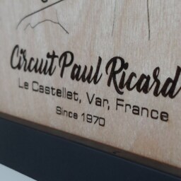 Circuit Paul Ricard Wall Art Laser Engraved Wood, F1 French Gp Gift - thumbnail 2