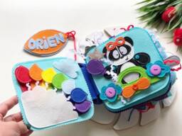 Activity Felt Book, Quiet Book For Toddler Girl Or Boy , Personalised Busy Book, Child 1-3 Year - thumbnail 1