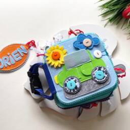 Activity Felt Book, Quiet Book For Toddler Girl Or Boy , Personalised Busy Book, Child 1-3 Year - thumbnail 2