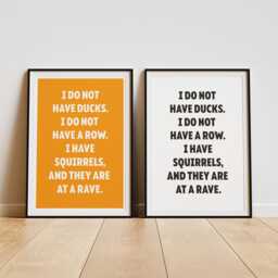 The Opposite Of Ducks in A Row - Home Prints Funny Quotes Poster Room Print Art - thumbnail 2
