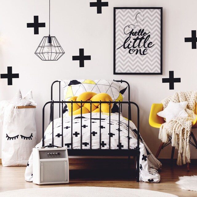 Peel & Stick, Removable Swiss Cross Wall Stickers - Decals Vinyl D046 - image 1