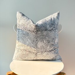 Gray Tribal Hemp Hand Woven Natural Dye Color Pillow Cover - thumbnail 2