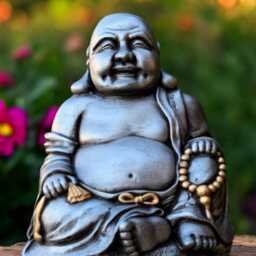 Concrete Buddha Statue Stone Meditation Figure Outdoor Garden Decor Zen Style Cement Ornament Peaceful Yard Sculpture Japanese Inspired Gift - thumbnail 4