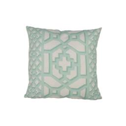 Schumacher - Zanzibar Trellis Matte Winter Mint Elsie De Wolfe Inspired Designer Cushion Cover Handmade Throw Pillow Luxury Home Decor - thumbnail 2
