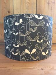 Handmade Grey Scandi Style Leaves Lampshade 15cm 20cm 25cm 30cm 40cm - thumbnail 1
