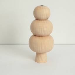 Wooden Christmas Tree Set Scandinavian Rustic Home Decor - thumbnail 3