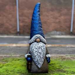 Holiday Gnome Statue Stone Nordic Sculpture Concrete Festive Figurine Handmade Garden Ornament Home Decor Cement Art Gift