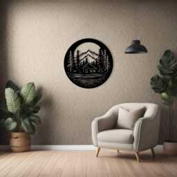 Mountain Wall Art, 3D Decor For Living Room, Housewarming Gifts - thumbnail 3