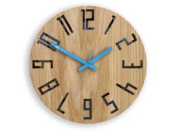 Large Wall Clock, Unique Wall Clock, Wood Unusual Modern Slim_Wood, 12.60