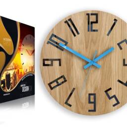 Large Wall Clock, Unique Wall Clock, Wood Unusual Modern Slim_Wood, 12.60 - thumbnail 4