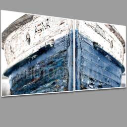 Personalized Nautical Ship Canvas Print Coastal Lakehouse Wall Art - thumbnail 3