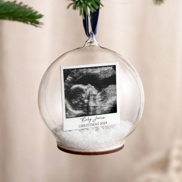 Baby Scan Photo Memory Bauble