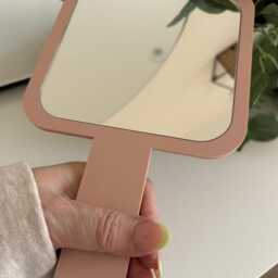 Personalised Handheld Salon Mirror - 3D Acrylic Business Dental Practice Aesthetics Beautician - thumbnail 3