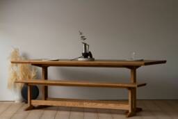 Konk ??? Refectory Bench 2.0 [Oak] Bespoke Sizes Available Modern Oak Seat, Minimalist Dining, Hallway Seating, Side Table